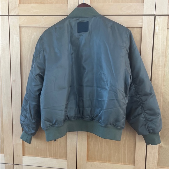 NWT Anine Bing Leon Bomber in Army Green - Picture 7 of 8